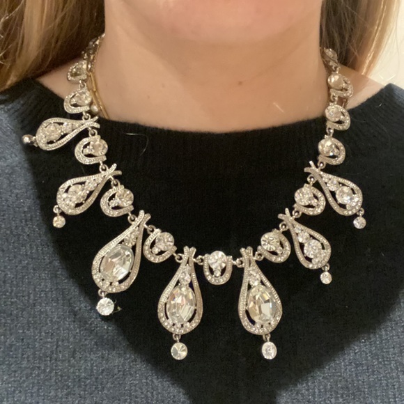 Crystal Necklace with Crystal Domed Ring with BONUS blue Ring - Picture 14 of 16